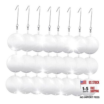 Hedoc Reflective Bird Scare Discs Set Large Double-Sided Bird Deterrents 24PCS