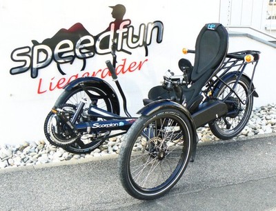 HP Velotechnik Scorpion fx 20 Pedelec Trike mit 27-Gang Kettenschaltung