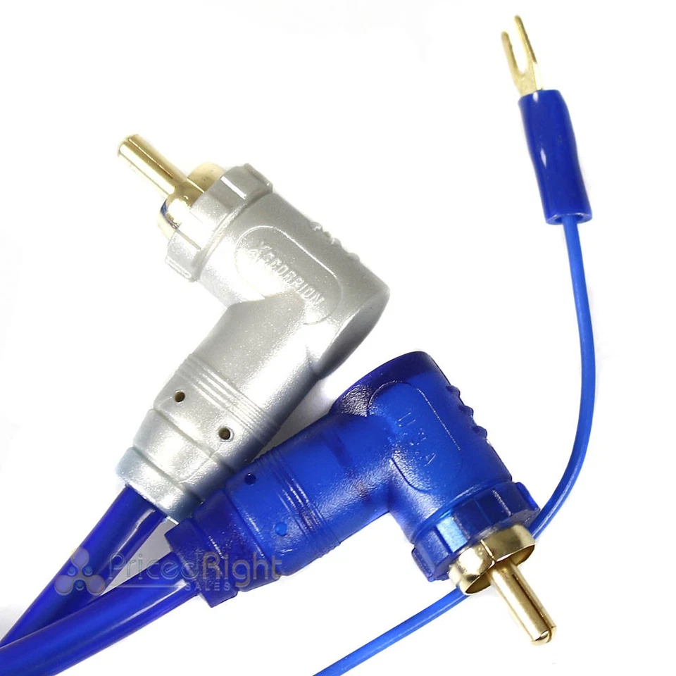 Cable RCA de 18 pies triple blindado interconexión trenzada audio RCA 2 canales 18TR Foto 3 de 4