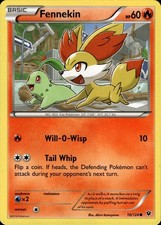Pokemon TCG Card Fennekin (10) XY - Fates Collide 10/124