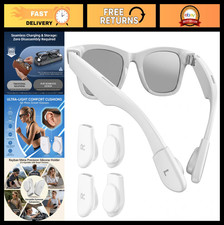2 Pairs Anti-Slip Ear Cushions for Smart Glasses, Eyeglass Accessories, Compatib