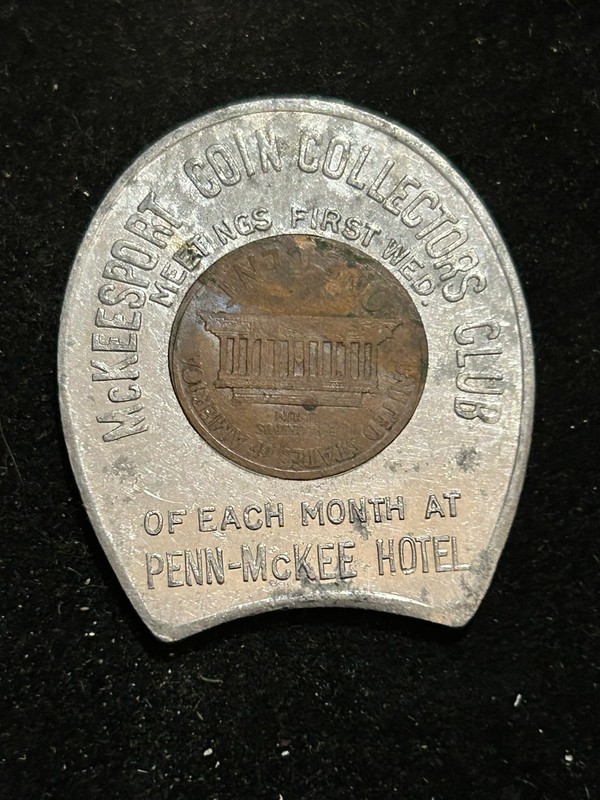 1964 McKeesport Pennsylvania Encased Cent Token Coin Collectors Club PA189