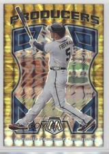 2021 Panini Mosaic Producers Reactive Yellow Prizm 60/99 Freddie Freeman #P1 8u9