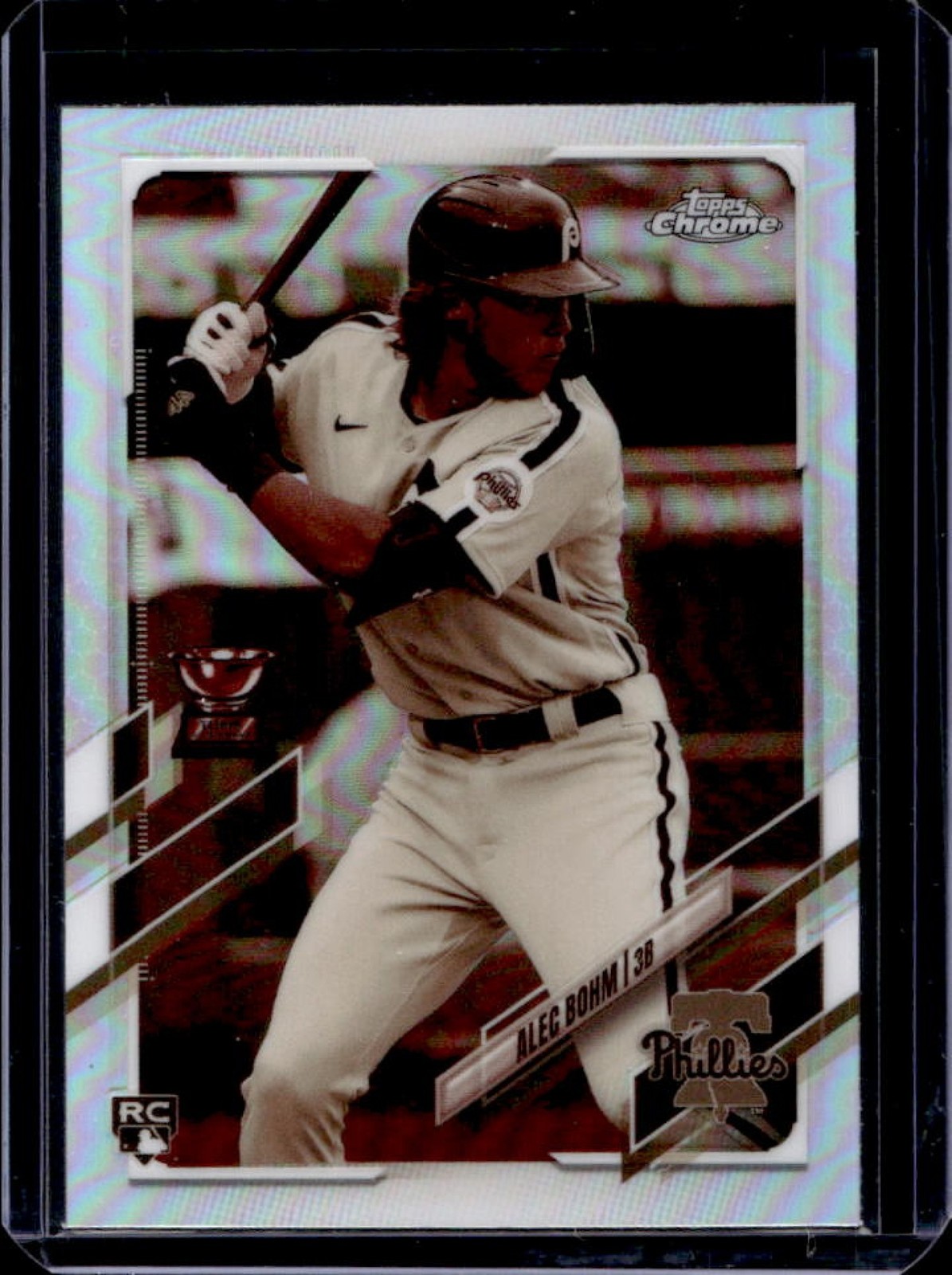 2021 Topps Chrome Alec Bohm RC Sepia Refractor Rookie #119 Phillies