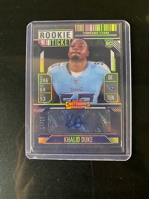 Khalid Duke - Clear Ticket /10 - Panini Contenders 2024