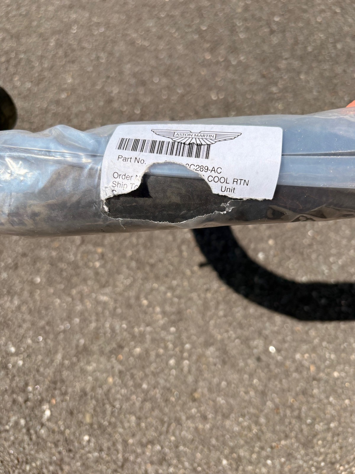 2007 - 2010 ASTON MARTIN V8 VANTAGE RADIATOR COOLANT HOSE TUBE PIPE OEM