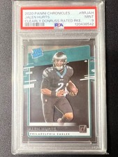 2020 Panini Chronicles Donruss Clearly Rated Rookie #RR-JAH Jalen Hurts PSA 9