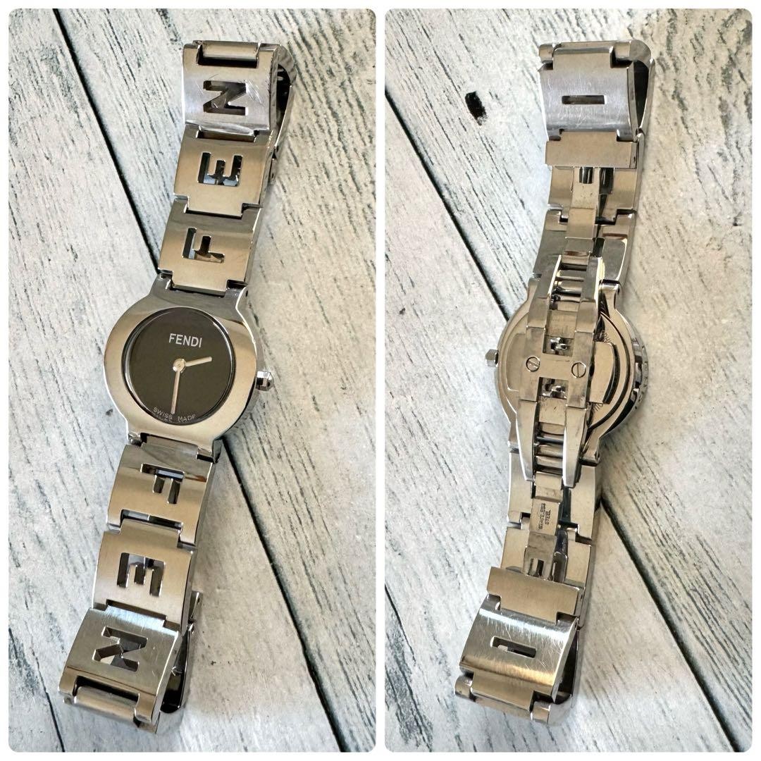 436【美品】FENDI 時計 レディース ブラック ロゴバンド 3050L Fendi 3050L Black Watch with Battery Replacement | eBay