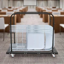 Large Capacity Rolling Cart, Folding Table Cart, Folding Table Trolley