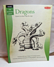 Dragons: Learn to Draw Step by Step Beginning Artists Michael Dob Hardcover 2013