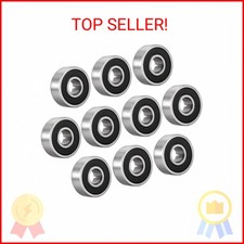 uxcell 606-2RS Deep Groove Ball Bearing Double Sealed 180016 6mm x 17mm x 6mm Hi