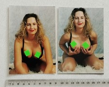 aus Sammlung LOT 2x Foto Bild Kunst Erotik Akt Mode Frau nicht nackt 13 x 9 cm 