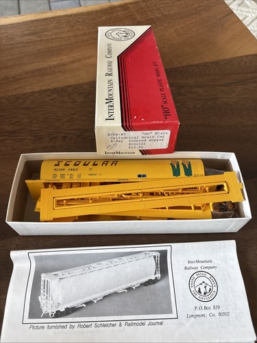HO Intermountain 4 Bahías Cubierto Tolva Grano Cilíndrico Coche Kit Scoular 1463 Nuevo | Zustand: New
