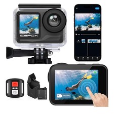 IceFox i7 4K Action Camera 60FPS 30MP – Waterproof Sports Cam with Dual Batterie