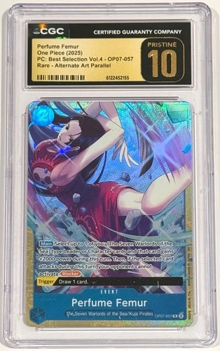 2025 One Piece Boa Hancock OP07-057 Perfume Femur CGC 10 Pristine English