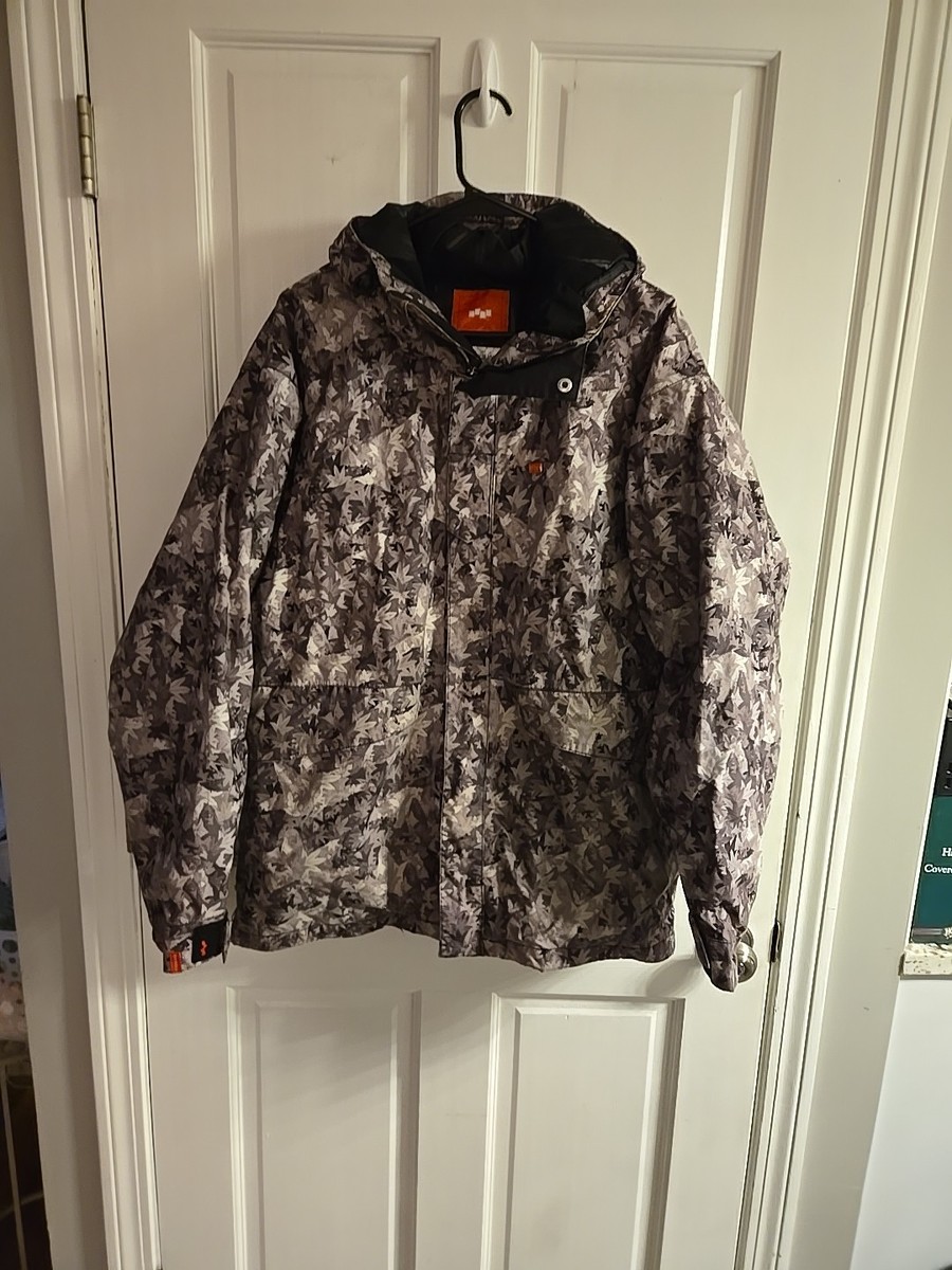 Foursquare Snowboard Jacket 5k Shell System Mens Medium All Over