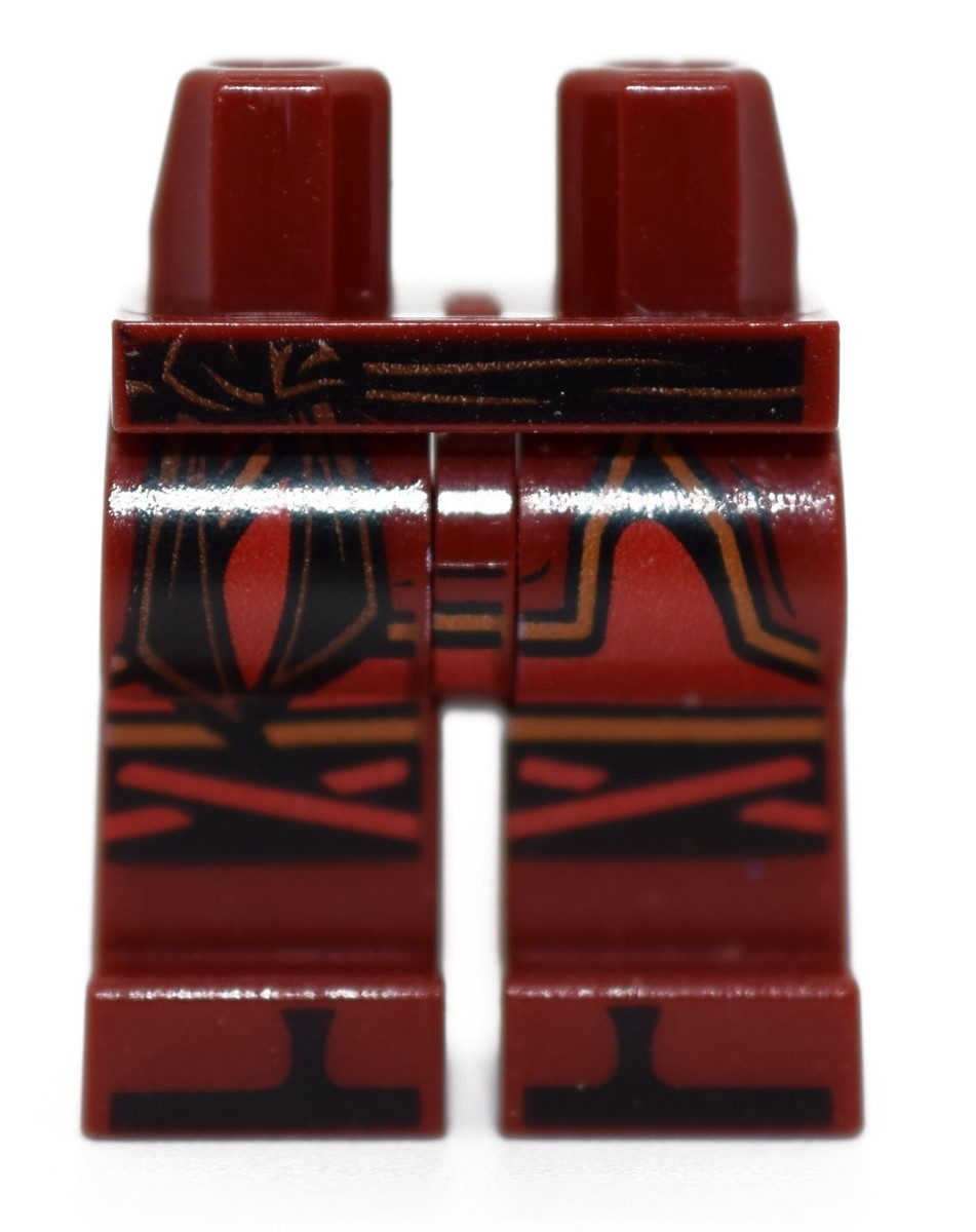 LEGO Minifigure Legs Dark Red Ninjago Kai Armor Zoris Sash 70621