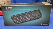 Rii Mini Wireless Keyboard Mint In Box. Works Great SKU- 406