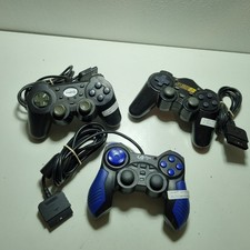 PS2 Controllers X3 Controllers - Spare or repair - unbranded 3rd party