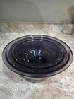 S/3 Vintage PYREX Purple Amethyst Glass Mixing Bowls 322 323 325