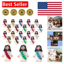 1.4-Inch Mini Jesus Figures - 20PCS Multicolor Bundle for Easter Egg Stuffing