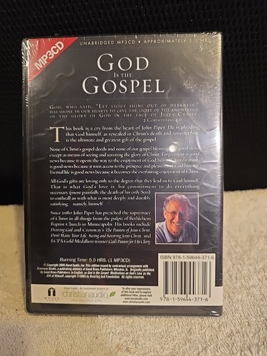 God Is the Gospel: Meditations on God's Love ... by John Piper (audiobook) MP3CD - Foto 3 di 3