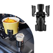 Dual Car Cup Holder Expander, 2 in 1 Multifunctional Auto Drink Adapter with ...