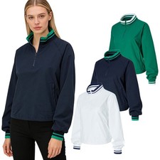 Women's Golf Jacket Light Fitness Jacket Comfortable Sports Coat Tennis Loose