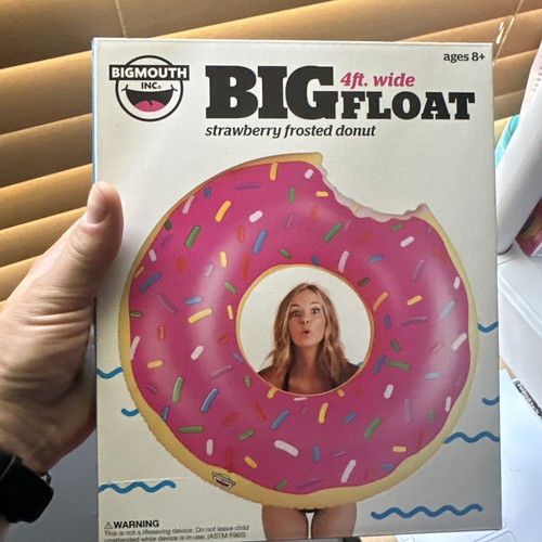 BigMouth Giant Donut Pool Float - Strawberry
