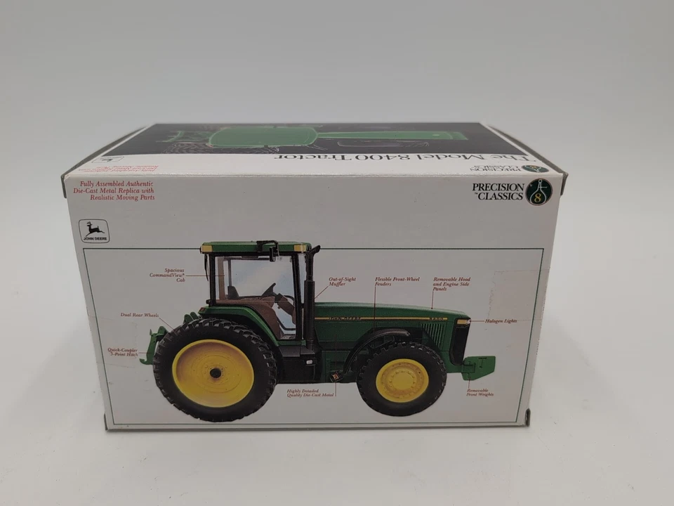 1/32 Ertl Farm Toy John Deere 8400 Tractor Precision #8  - Image 2 of 2
