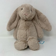 Jellycat Bashful Beige Bunny Medium 12in Plush Stuffed Animal