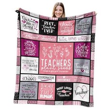Christmas Teacher Gifts for Women Blanket 60" x 50", Gifts teacher 60 X 50 Inch