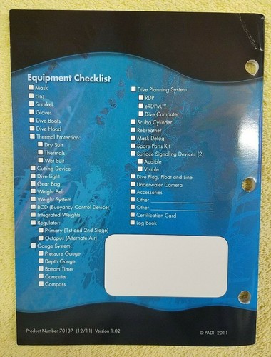 PADI Professional Training Log Record SCUBA DIVE PROFESSIONAL LOGBOOK - pictured - 第 2/2 張圖片