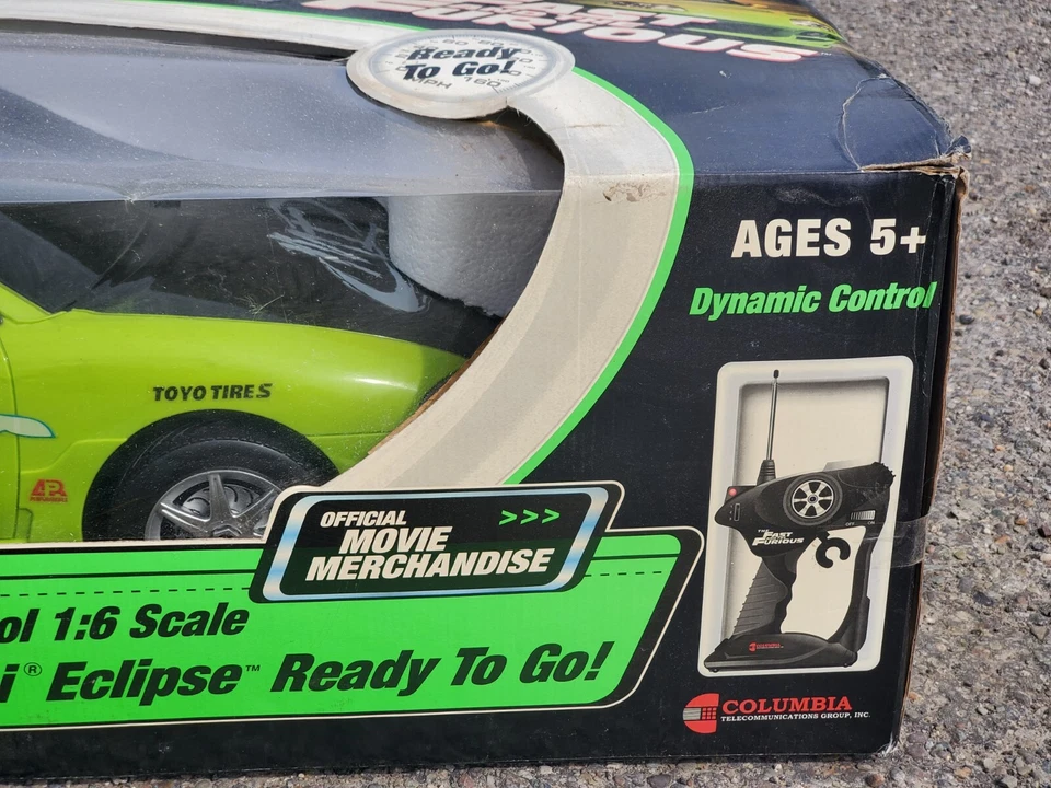 Fast & Furious 1995 Mitsubishi Eclipse R/C Car 1:6 Scale 30" Radio Control Green - Image 3 of 4