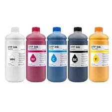 5*1000ML DTF Ink For Ep son 4720 XP600 L1800 DX5 PET Film Transfer Printer