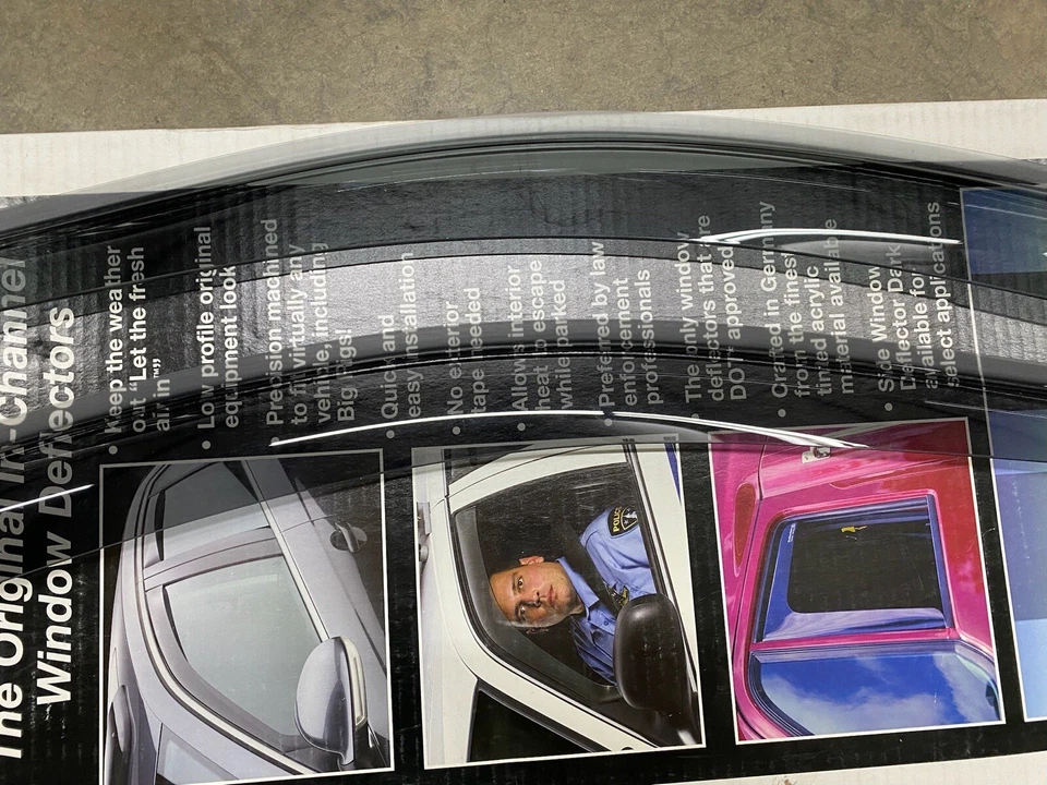 For 2004-2008 Infiniti FX35 FX45 Weathertech Front Rain Guide Deflector Pair (2) - Image 3 of 4