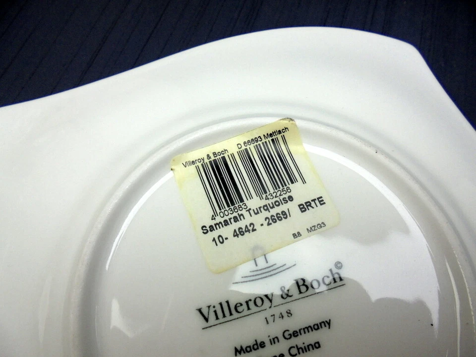 Brotteller Samarah Turquoise quadratisch ca. 17 cm  Villeroy & Boch Samarah - Bild 2 von 2