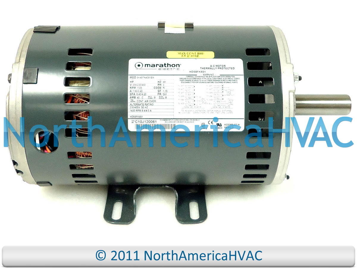 oem-carrier-bryant-3-hp-blower-motor-208-230-460-3-phase-fits-marathon