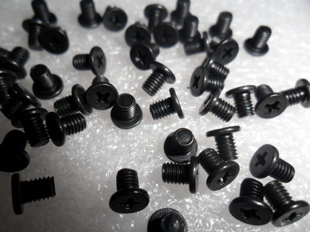50X M3 X 4MM Hard Drive Hdd Screws Laptop Notebook Black Machine Screw M3x4L eBay