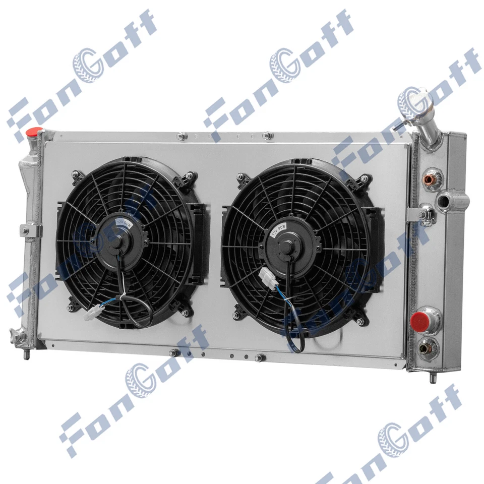 Ventilador de cubierta de radiador de 3 filas para 97-2003 Buick Century Regal Pontiac Montana 3,8 L Foto 3 de 4