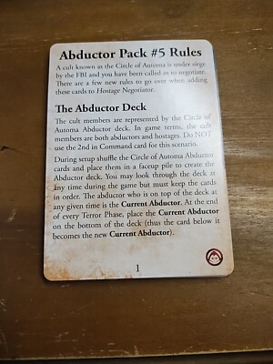 Hostage Negotiator Expansion Abductor Pack #5 Complete