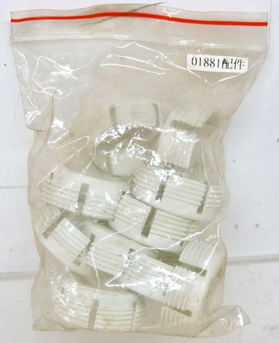 (10) #01881 Alcoa 33 mmLug Nut Cover Threaded Insert White 9581 - Picture 4 of 8