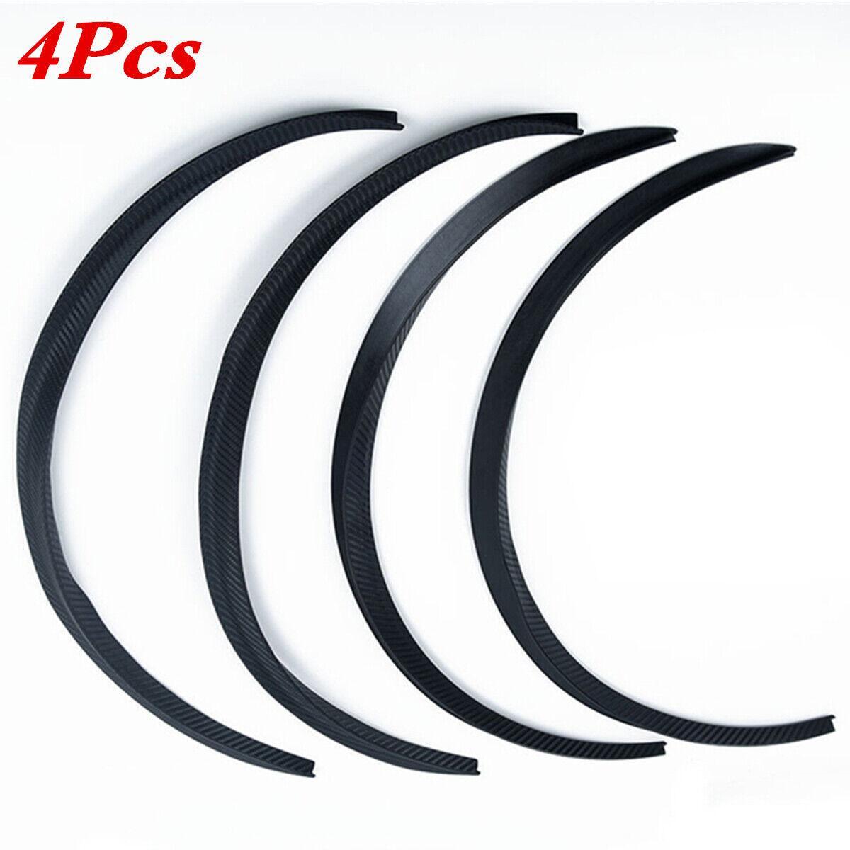 4 Soft Rubber Car Wheel Eyebrow Arch Protector Trim Lips Fender Flares Universal