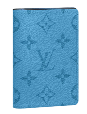 Louis Vuitton Taiga Taigarama Denim Blue Monogram Logo Pocket
