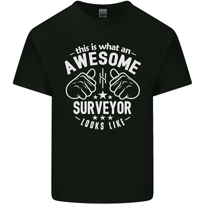 This Is What an Awesome Surveyor Looks Like Herren Baumwolle T-Shirt Tee Oberteil
