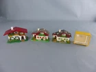 Lot of 4 miniature slide viewers Vosges Saut du Doubs Haute-Savoie