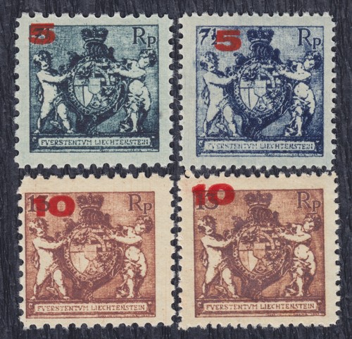 Liechtenstein 1924 Definitive, Michel 61-62 A & B, MNH perfect gum (2 scans)
