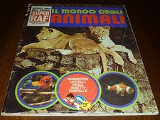 ALBUM FIGURINE IL MONDO DEGLI ANIMALI  Ed. SUPER RAF 1973 - QUASI OTTIMO !!