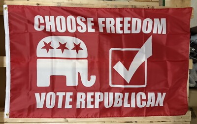 Republican Flag FREE SHIP Vote MAGA Save America Trump Vance Musk USA Sign 3x5 