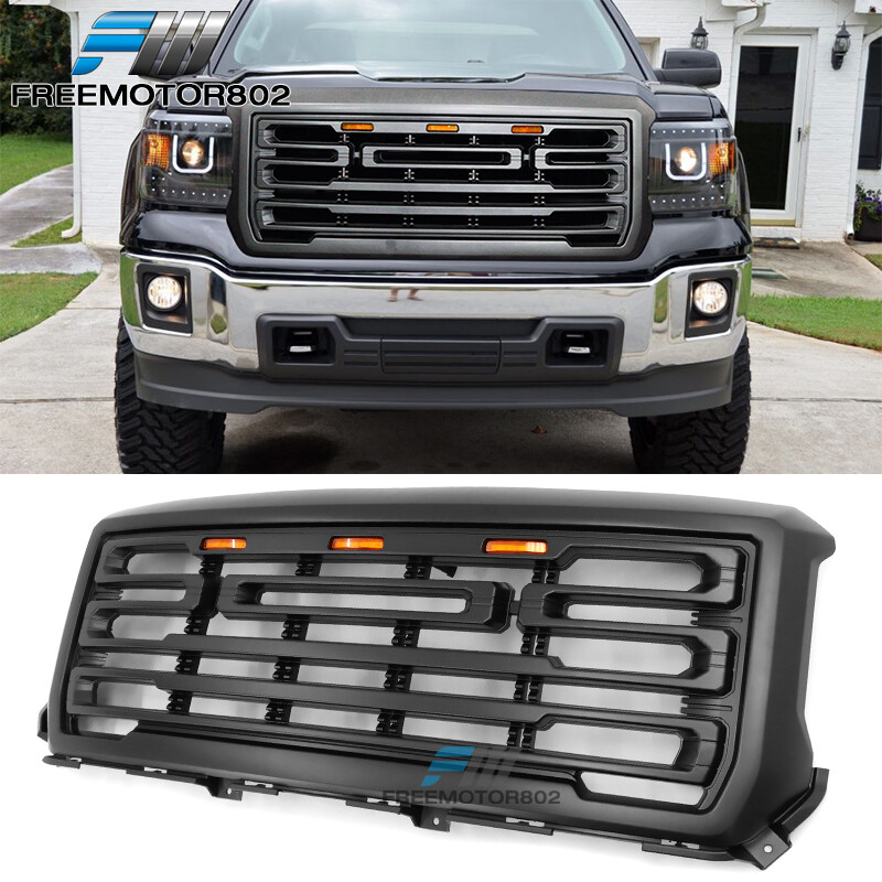 2014-2015 GMC Sierra 1500 Matte Black Upper Grille Bumper Insert